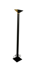 Mid Century Modern Torchiere F. Fabbian Floor Lamp Italian Architectural Brass