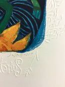 Mid Century Modern Unframed Sagittarius Zodiac Judith Bledsoe Signed Lithograph