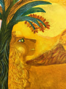 Mid Century Modern Unframed Leo Lion Judith Bledsoe Hand Signed Lithograph