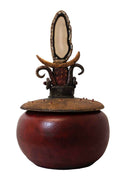 Vicki Grant Ceramic Vessel with Brazilian Agate