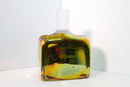 Paula Barton Signed Postmodern Iridescent Glass Decanter with Flower Design Top