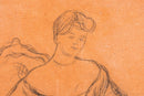 Pierre-Auguste Renoir Madame de Galéa Signed Original Sketch Graphite on Paper