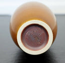 Mid Century Modern Ceramic Vase Signed Berndt Friberg Rusty Brown Hare Glaze 50s