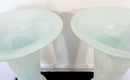 Mid Century Modern Pair of Seguso Vetri D'Arte Glass Vases Vessels Italy Signed