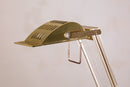 Set of 3 Vintage Grupo MCI Brass and Lucite Desk Lamps