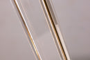 Set of 3 Vintage Grupo MCI Brass and Lucite Desk Lamps