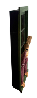 Stephen Hansen Ed at the Window Papier Mache Sculpture