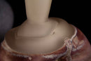 Bernie D’Onofrio Contemporary Hand-Blown Sculpted Purple & Frosted Etched Glass