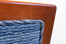 Pair of Custom Made Art Deco Style Mahogany Wood Arm Chairs