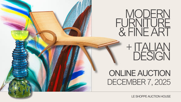 Modern Furniture & Fine Art + Italian Design Auction | December 7th, 2025