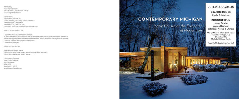 Contemporary Michigan: Iconic Houses at the Epicenter of Modernism Hardcover Book by Peter Forguson