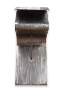 Postmodern Metal Steel Curved Sculptural Pedestal Display Base 1970s