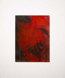 Adja Yunkers Untitled (Composition in Red) Signed Watercolor Gouache Painting UF