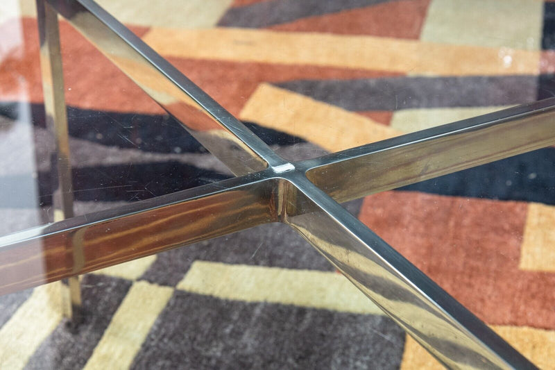 Mies van der Rohe for Knoll Barcelona Chrome and Glass Coffee Table Mid Century