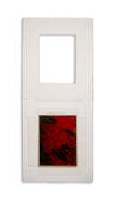 Adja Yunkers Untitled (Composition in Red) Signed Watercolor Gouache Painting UF