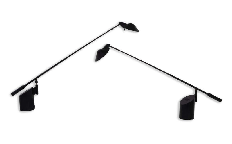 Pair of Black Metal Tizio Desk Lamps Mid Century Modern