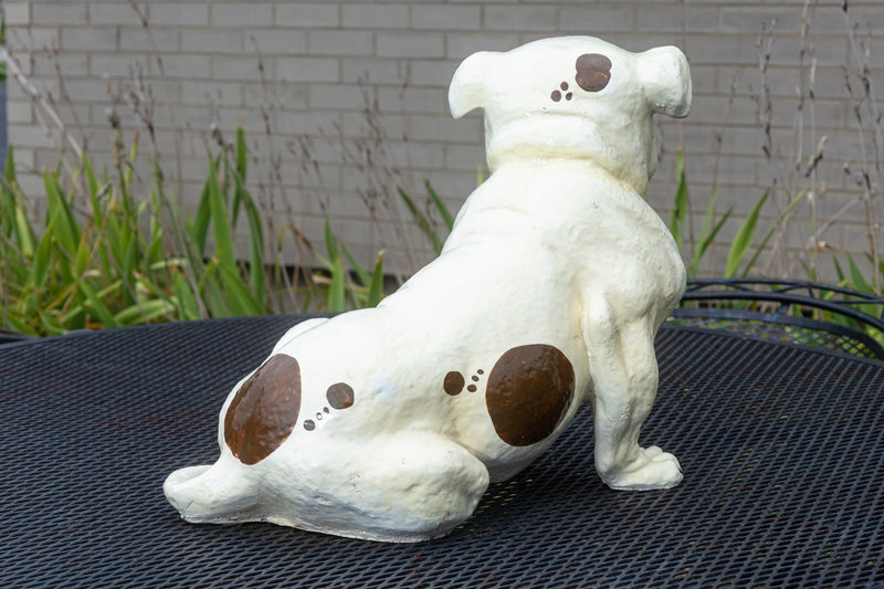 Vintage 1960s Marwal English Bulldog Life Sized Chalkware
