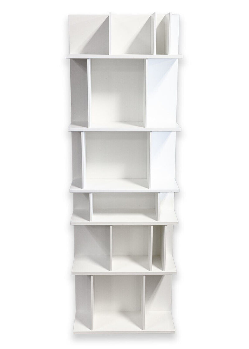 Pair of BoConcept Como System Matte White Lacquered Contemporary Shelving Units