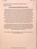 Set of 4 Superbowl 50 Official Game Program Magazine Broncos vs. Panthers