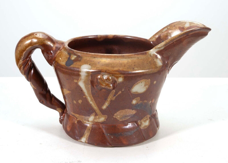 John Glick Ceramic Stoneware Sugar and Creamer Holder Stamped Plum Tree Pottery