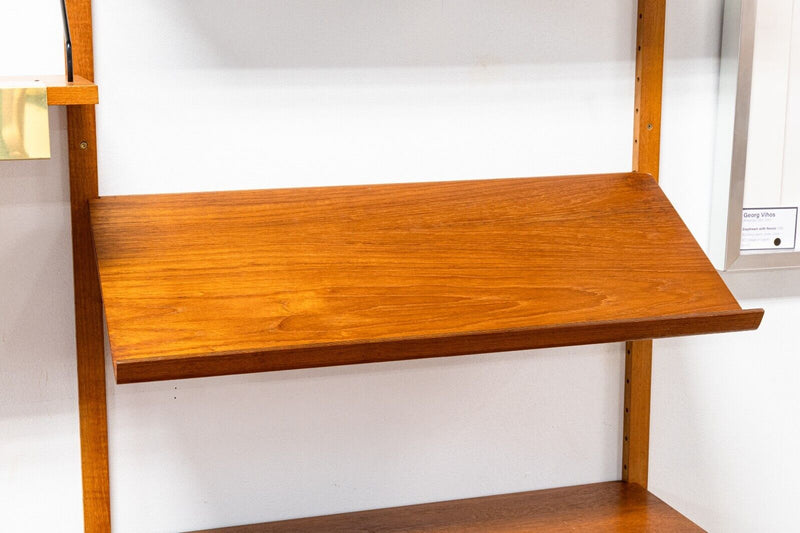 3 Bay Mid Century Modern Royal System Teak Cado Wall Unit by Poul Cadovius