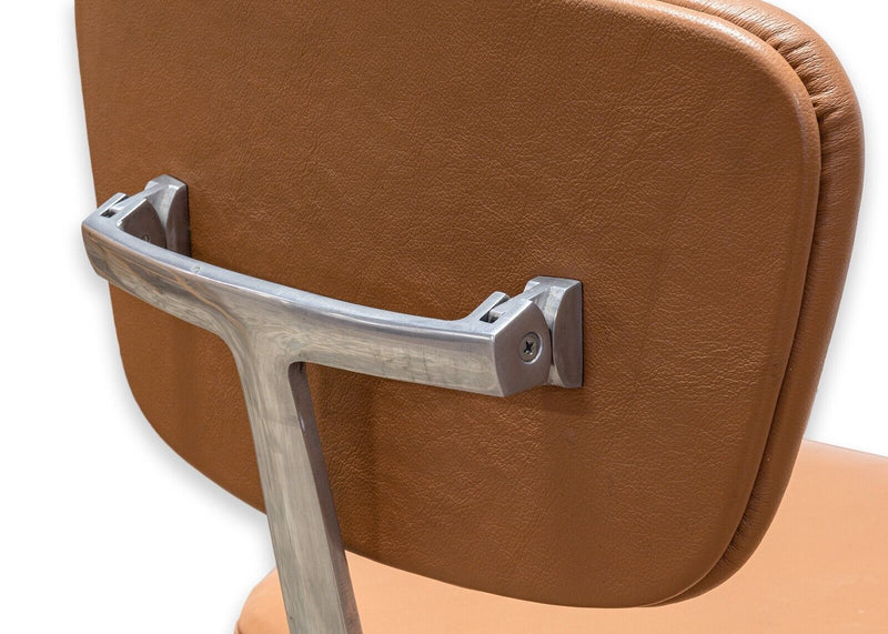 Eero Saarinen for Knoll Drafting Stool Model 77 S of the 70 Series OG Leather