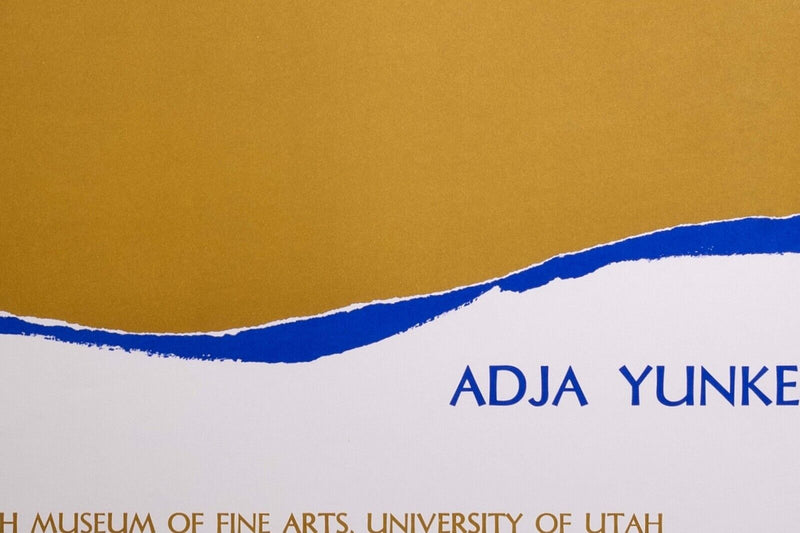 Adja Yunkers Utah Museum of Fine Art Lithographic Exhibition Poster Unframed '69