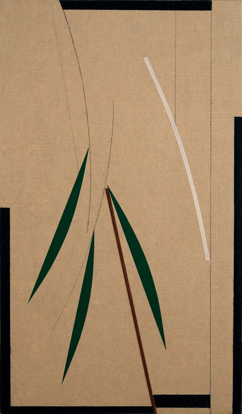 Stephen Edlich Untitled (Green Leaf) Pair of Modern Screenprints on Paper UF