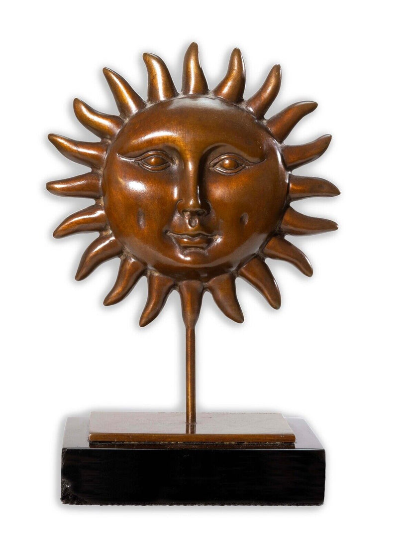 Sergio Bustamante Surrealist Sun Man Signed Contemporary Bronze Sculpture 78/100