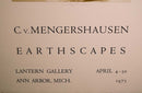 C. v. Mengershausen Earthscapes Lantern Gallery Signed Lithographic Poster