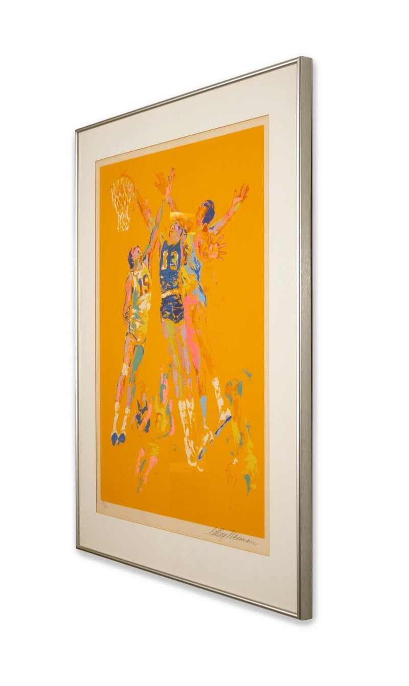 Leroy Neiman Basketball Serigraph Signed 157/250 Framed