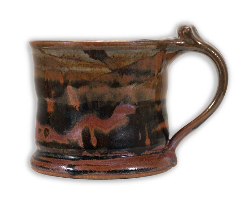 John Glick Ceramic Stoneware Mug II Stamped Plum Tree Pottery