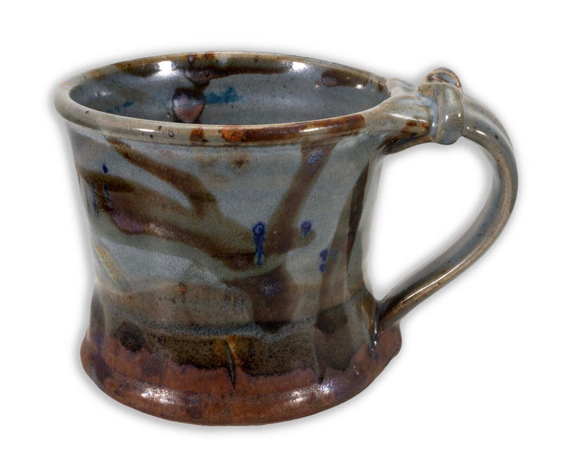 John Glick Ceramic Stoneware Mug IX Stamped Plum Tree Pottery