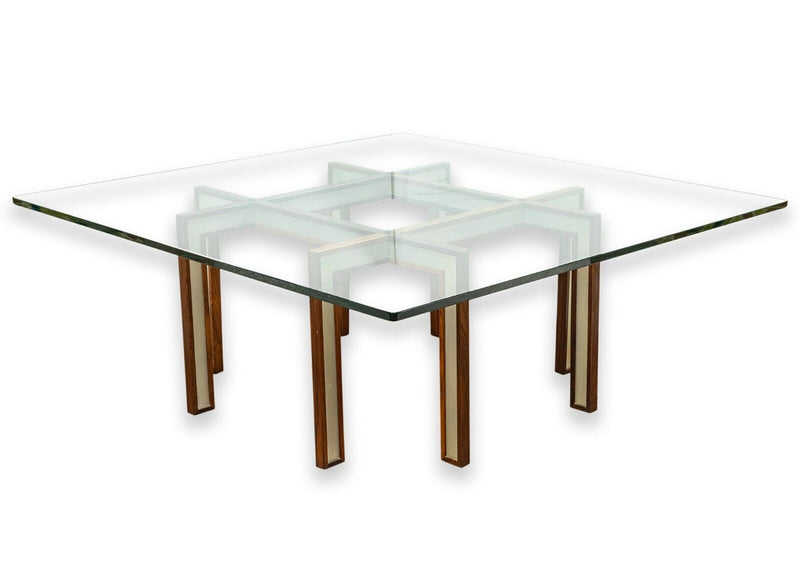 Henning Korch for C.H. Christensen Danish Rosewood and Steel Coffee Table