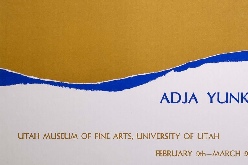 Adja Yunkers Utah Museum of Fine Art Lithographic Exhibition Poster Unframed '69