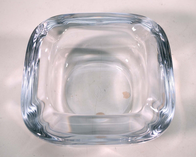 Lucid Crystal Glass Shell Ashtray by Art Vannes France 1970