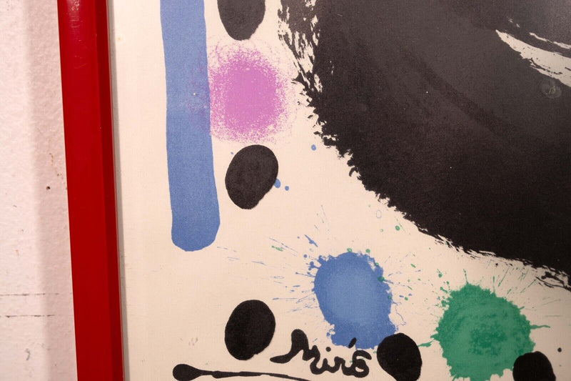 Joan Miro Atelier Mourlot New York Original Modern Lithographic Poster Framed