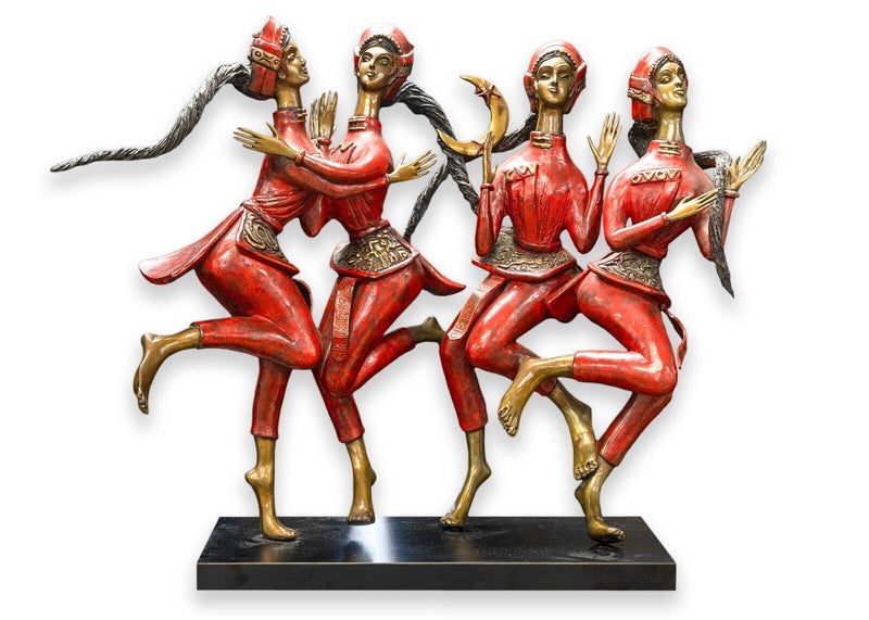 Jiang Tie Feng Bronze Sculpture Moonlight Dance