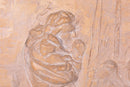 Sergio de Giusti Signed Bas Relief Figurative Religious Ceramic Sculpture 1985