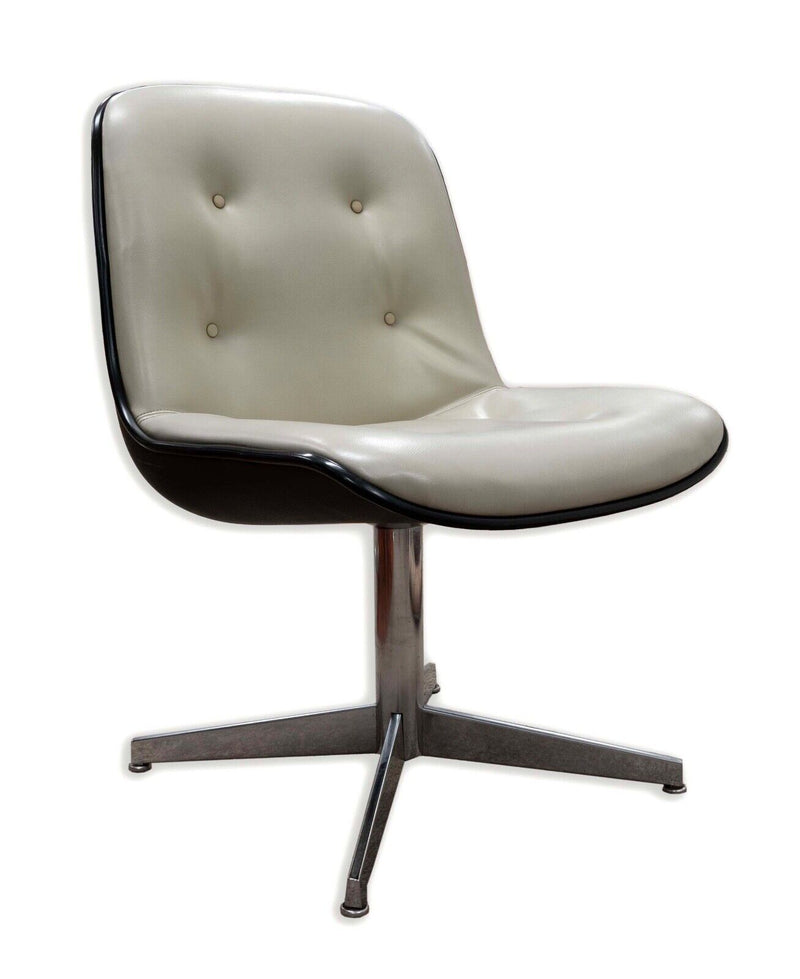 Steelcase 1960s Office Side Chair Dove Grey Mid Century Modern