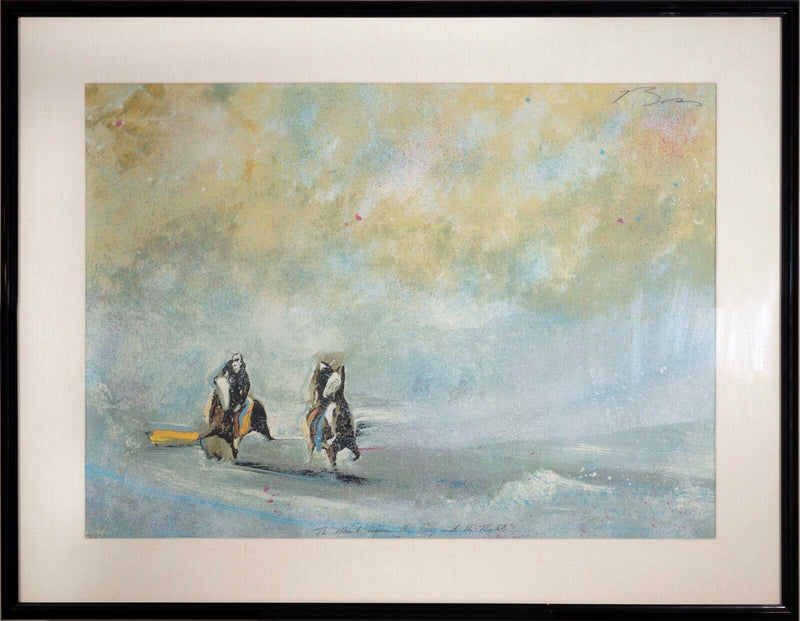 Earl Biss The Mist Between the Day & Night Signed Southwest Lithograph 42/170 Fr