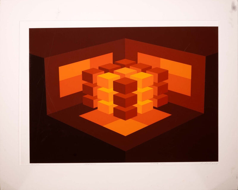 Brian Halsey Matrix Serigraph 4/75 State 1/11 Signed Unframed