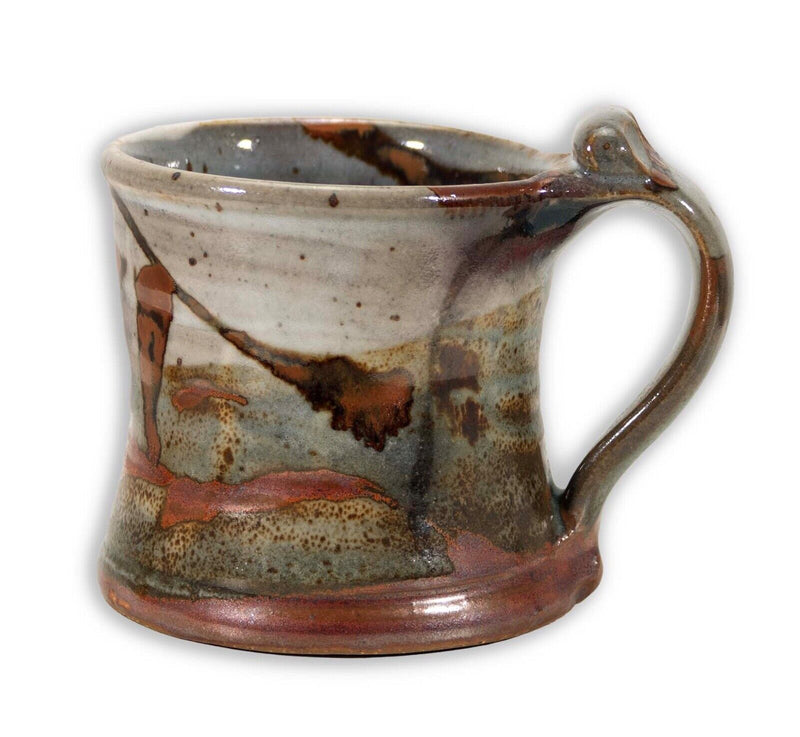 John Glick Ceramic Stoneware Mug I Stamped Plum Tree Pottery