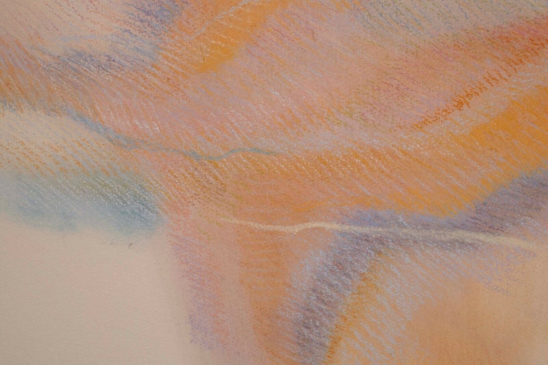 Helen Bershad Rosetta Earth I Diptych Signed Postmodern Pastels 1978 Unframed