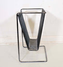Chrome Magazine Rack by Arthur Umanoff Postmodern