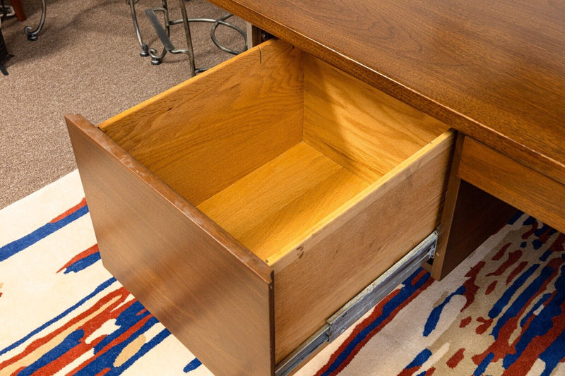 Rare Harvey Probber Mid Century Modern Walnut and Chrome Executive Writing Desk