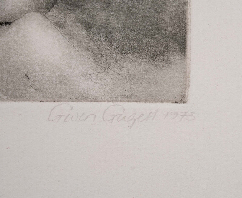 Gwen Gugell Colette Signed Contemporary Figurative Etching on Paper 6/10 UF