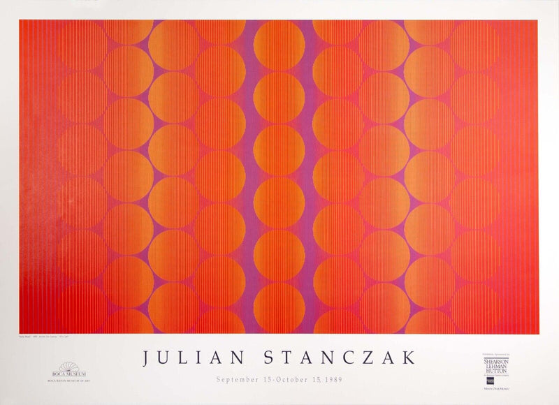 Julian Stanczak Boca Raton Museum of Art Lithographic Exhibition Poster Unframed