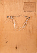 Sam Gamburd Signed Surrealist Modern Oil Painting Study on Board Framed 1960s