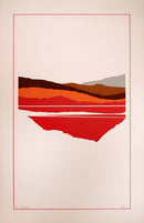 Richard Kozlow Reflection Signed Modernist Serigraph 51/100 Unframed 1980s